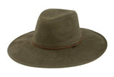 Olive Suede Hat