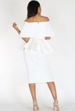 White Peplum